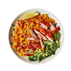 3 Pcs Peri Peri Rice & Chicken Strips 